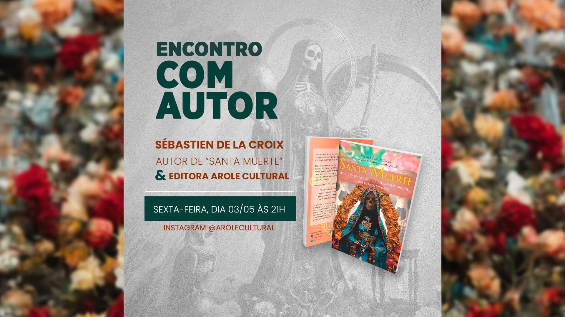SANTA MUERTE: Live com o autor
